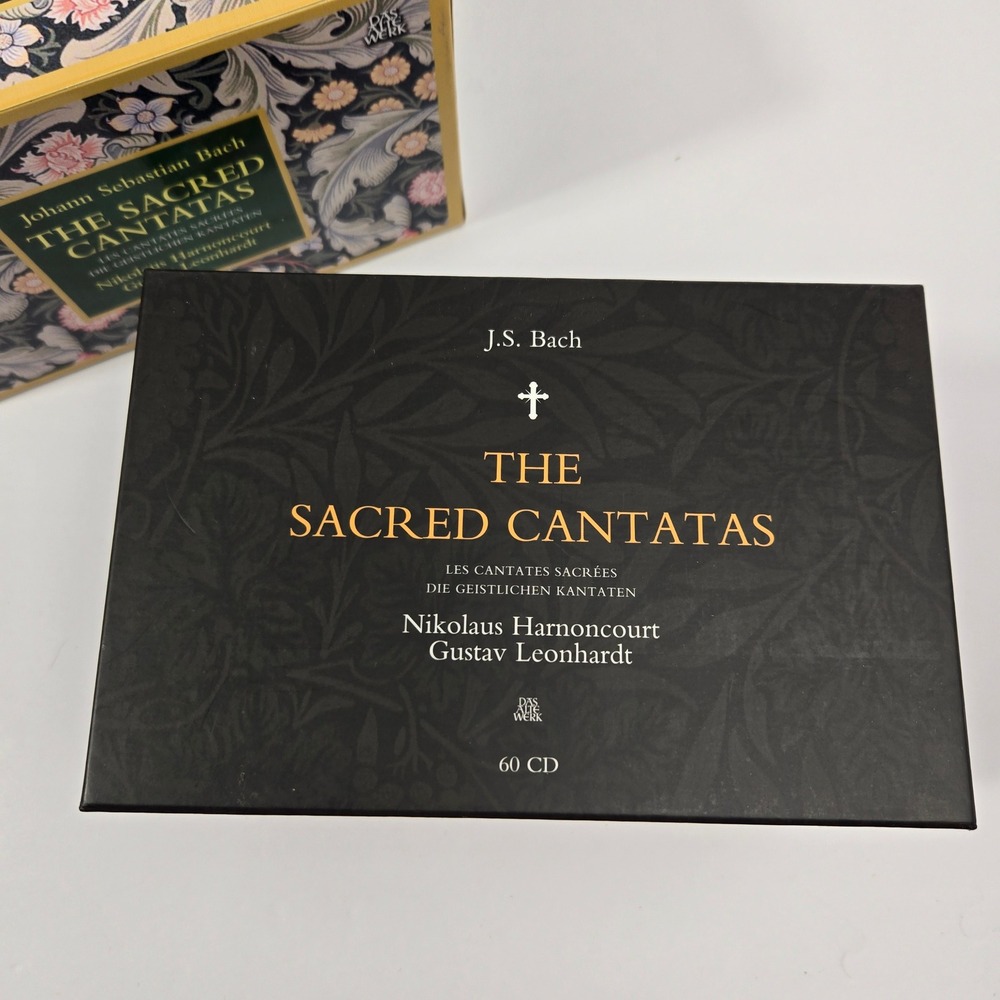 JS Bach The Sacred Cantatas 60 CD Box Set Teldec Das Alte Werk Harnoncourt EX